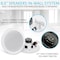 Pyle Pyle Pair 8" Bluetooth Flush Mount In-wall Speakers - Quick Connections, Polypropylene Cone, 250W PDICBT852RD - alternate 7
